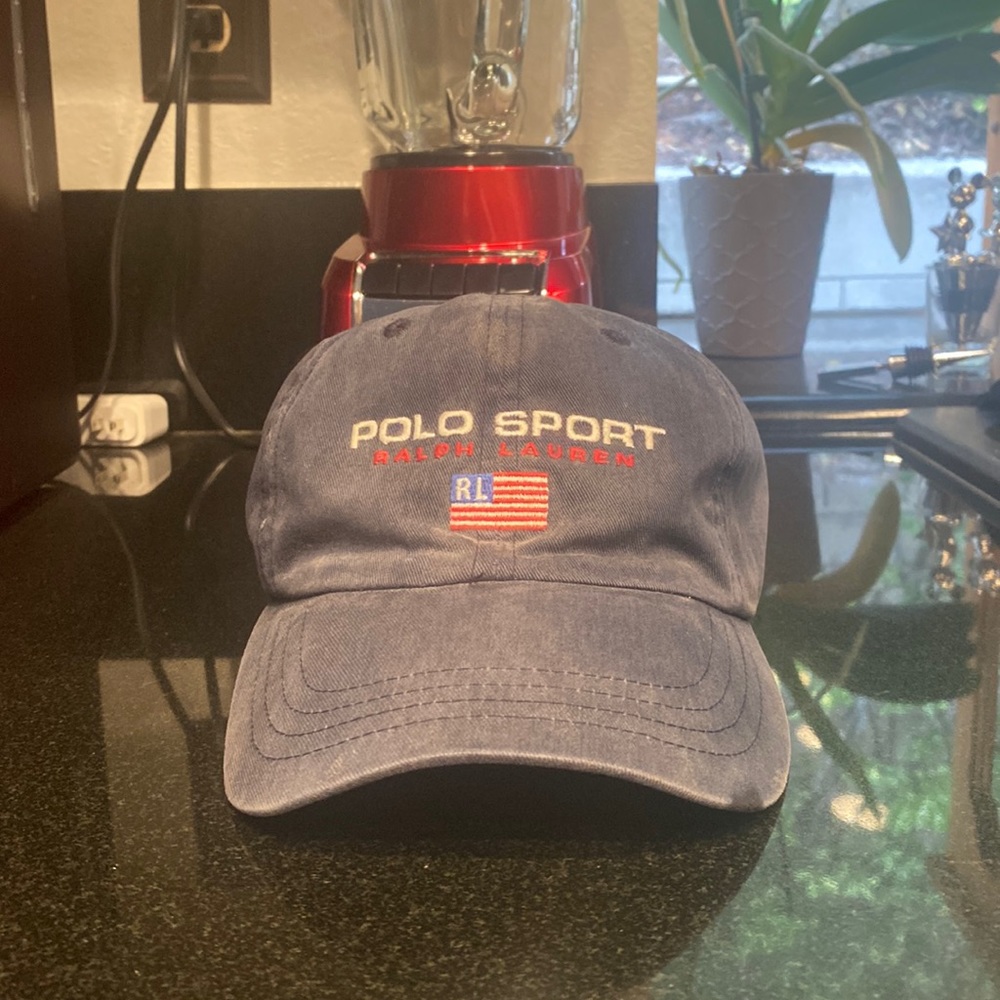 Vintage Polo Sport Ralph Lauren 6 panel adjustable hat.